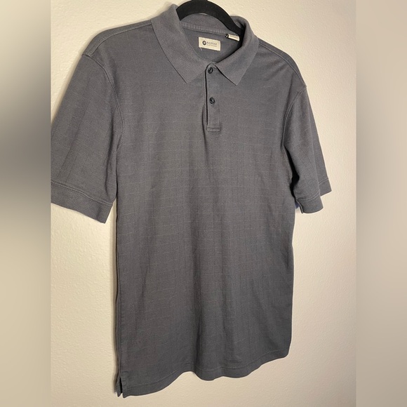 Haggar Clothing Men's Gray Cotton Polo - Picture 2 of 5
